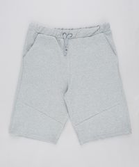 Bermuda-Infantil-em-Moletom-Texturizado-Cinza-Mescla-9328993-Cinza_Mescla_1