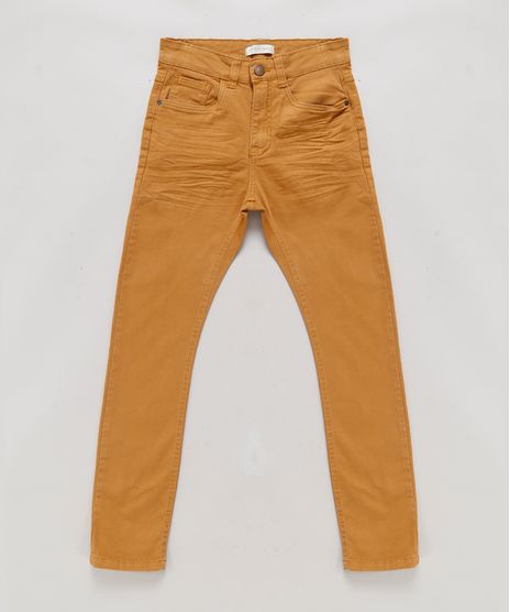 Calca-de-Sarja-Infantil-Skinny-com-Bolsos-Caramelo-9315808-Caramelo_1