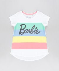 Blusa-Infantil-Barbie-com-Listras-Manga-Curta-Decote-Redondo-Off-White-9296707-Off_White_1