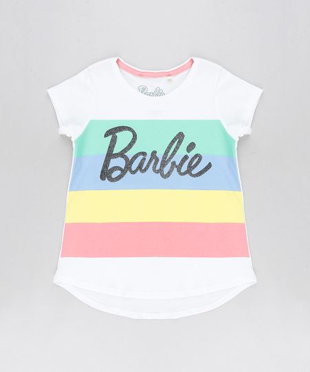 Blusa-Infantil-Barbie-com-Listras-Manga-Curta-Decote-Redondo-Off-White-9296707-Off_White_1