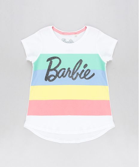 Blusa-Infantil-Barbie-com-Listras-Manga-Curta-Decote-Redondo-Off-White-9296707-Off_White_1