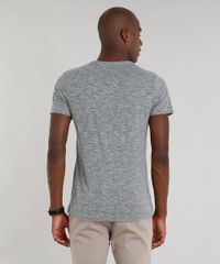 Camiseta-Masculina-Slim-Fit-com-Listras-Manga-Curta-Gola-Careca-Cinza-Mescla-9138784-Cinza_Mescla_2