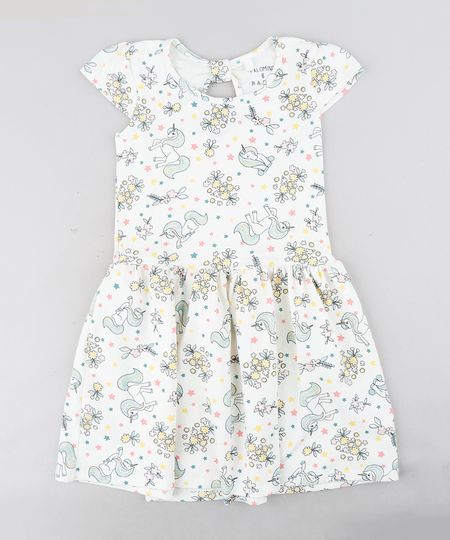 Vestido-Infantil-Estampado-de-Unicornios-Manga-Curta-Decote-Redondo-Off-White-9304650-Off_White_1