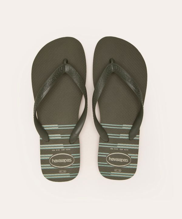 chinelo havaianas top basic verde 41-42
