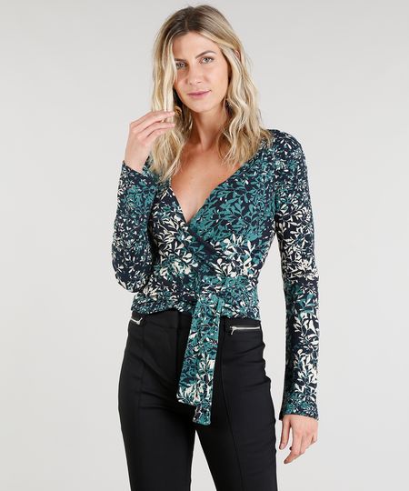 Blusa-Feminina-Canelada-Cropped-Transpassada-Estampada-de-Folhagens-Manga-Longa-Decote-V-Azul-Marinho-9210713-Azul_Marinho_1 Blusa-Feminina-Canelada-Cropped-Transpassada-Estampada-de-Folhagens-Manga-Longa-Decote-V-Azul-Marinho-9210713-Azul_Marinho_1