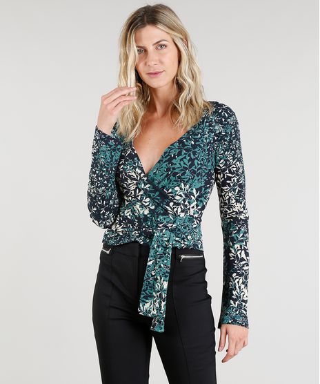 Blusa-Feminina-Canelada-Cropped-Transpassada-Estampada-de-Folhagens-Manga-Longa-Decote-V-Azul-Marinho-9210713-Azul_Marinho_1