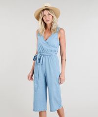 Macacao-Jeans-Pantacourt-Feminino-com-Decote-Transpassado-Azul-Claro-9337578-Azul_Claro_1
