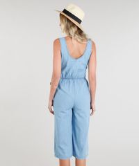 Macacao-Jeans-Pantacourt-Feminino-com-Decote-Transpassado-Azul-Claro-9337578-Azul_Claro_2