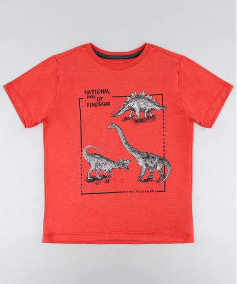 Camiseta-Infantil-Dinossauros-Manga-Curta-Gola-Careca-Vermelha-9316341-Vermelho_1