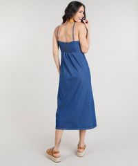 Vestido-Jeans-Feminino-Midi-de-Botoes-Alcas-Finas-Azul-Medio-9337583-Azul_Medio_2