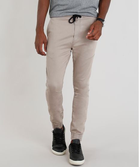 Calca-Masculina-Jogger-em-Moletom-Kaki-9202812-Kaki_1