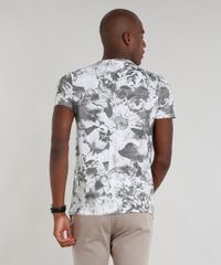 Camiseta-Masculina-Slim-Fit-Estampada-Floral-Manga-Curta-Gola-Careca-Branca-9324588-Branco_2