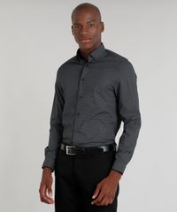 Camisa-Masculina-Comfort-Estampada-Mini-Print-Manga-Longa-Preta-9093235-Preto_5