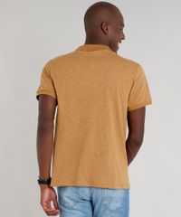 Polo-Masculina-Mescla-Manga-Curta-Caramelo-9116018-Caramelo_2