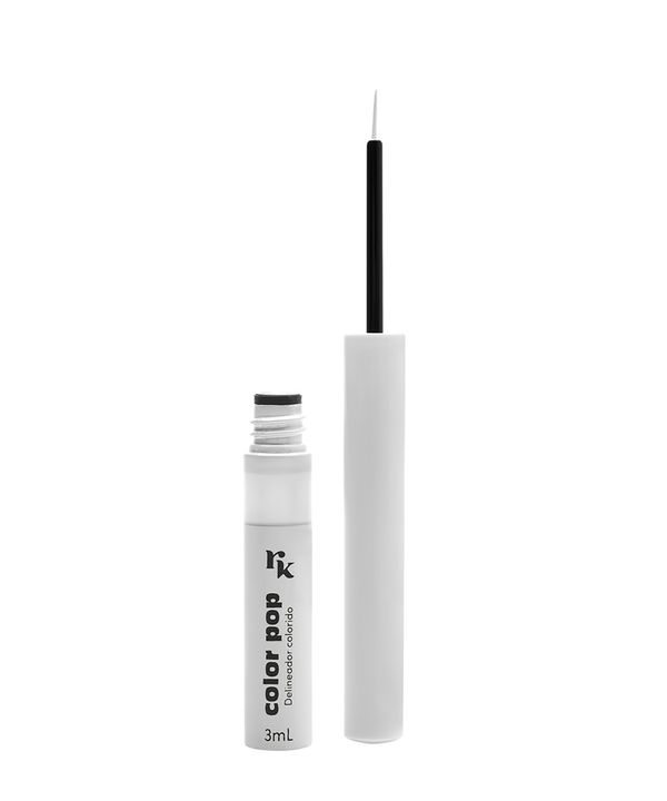 Delineador Color Pop Colorido Branco RK by Kiss Único Único