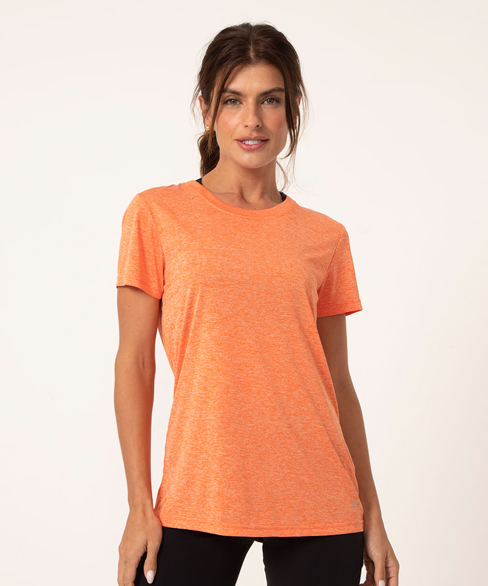 blusa esportiva ace manga curta laranja médio