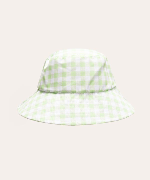 chapéu bucket vichy verde Único