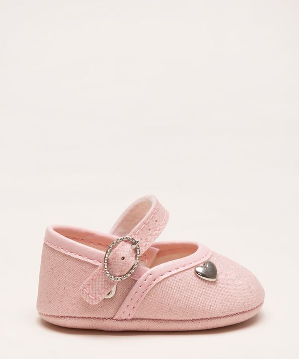 sapatilha infantil coração rosa 4