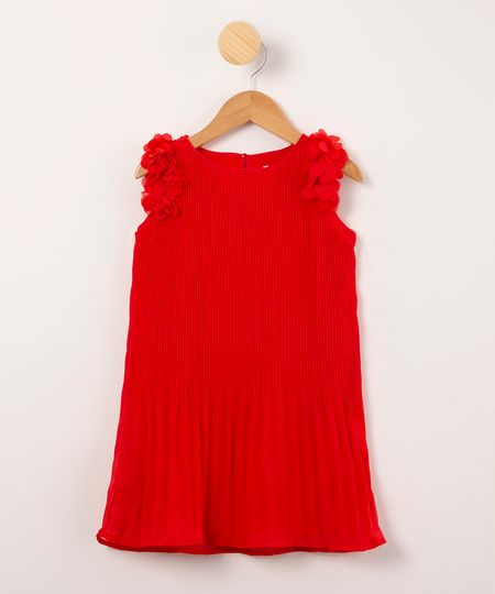 vestido-infantil-plissado-com-flores-sem-manga-vermelho-1031375-Vermelho_1