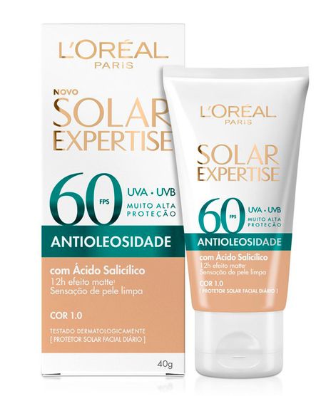 Protetor-Solar-Facial-L-Oreal-Paris-Solar-Expertise-Antioleosidade-FPS-60-Cor-Clara-40g-Unico-1037990-Unico_1