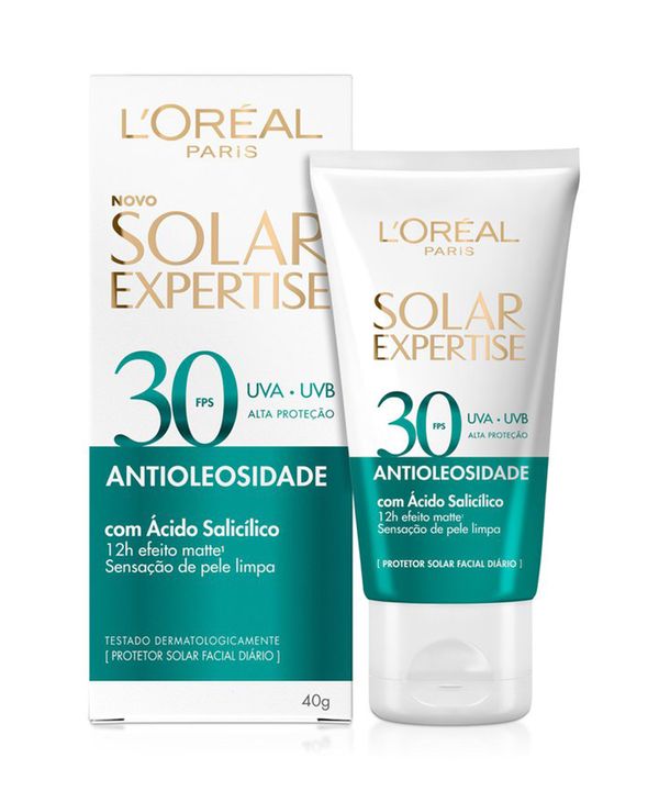 Protetor Solar Facial L'Oréal Paris Solar Expertise Antioleosidade FPS 30 40g Único 40 G