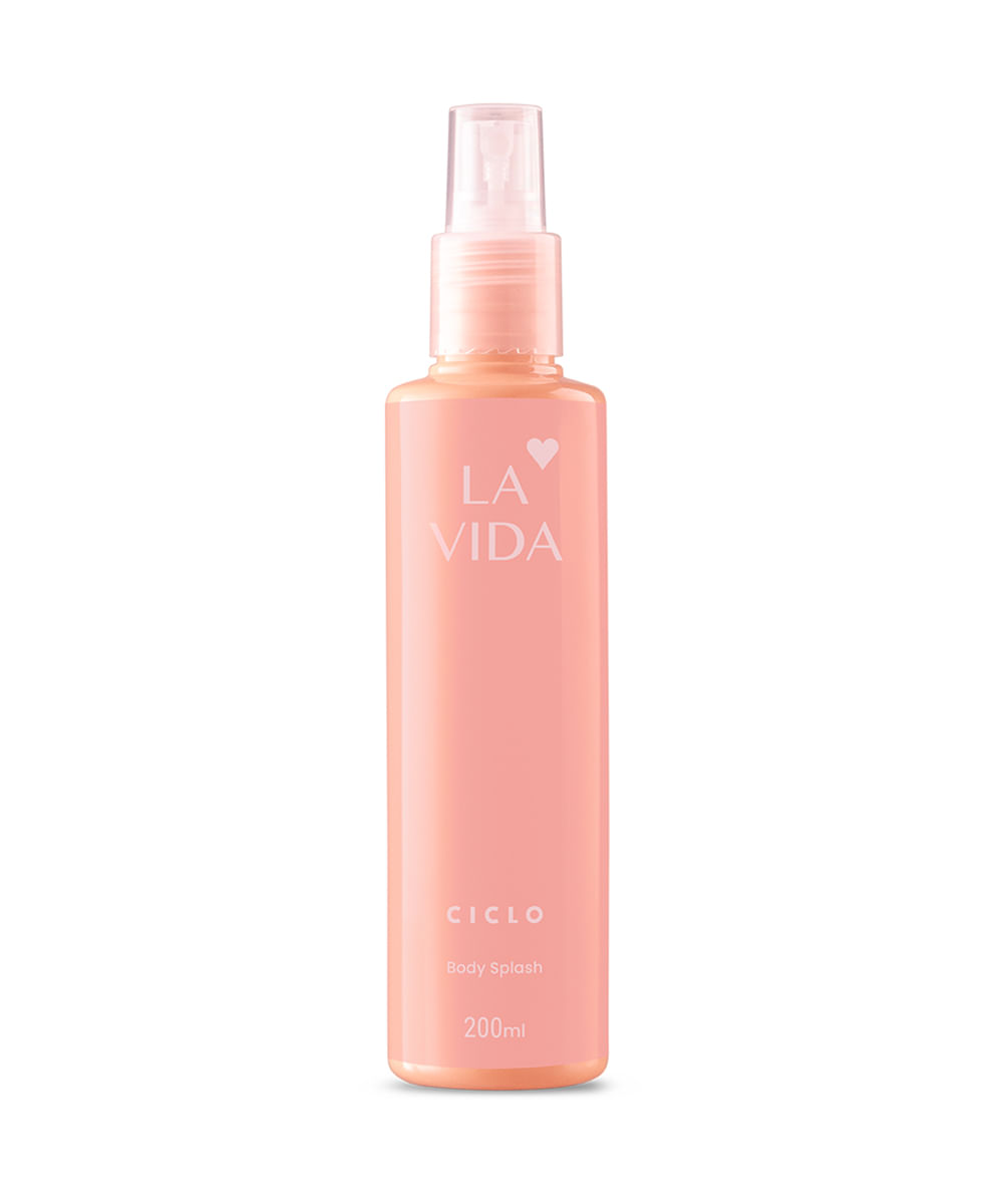 Body Splash La Vida Ciclo Cosméticos - 200ml único