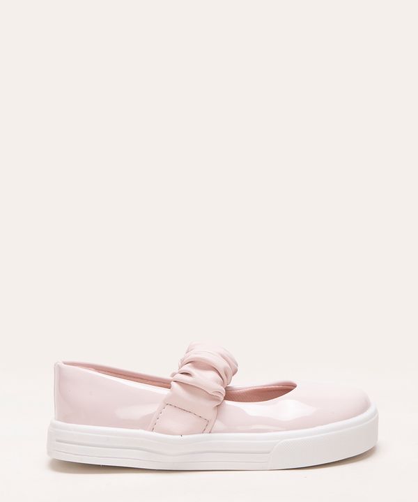 sapatilha infantil com elástico rosa 21
