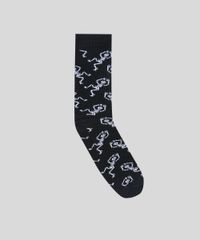 Meia-Masculina-Cano-Alto-Divertida-Estampada-de-Caveiras-Preta-9309994-Preto_1