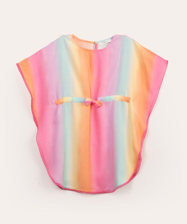 saída de praia infantil degradê multicor 6