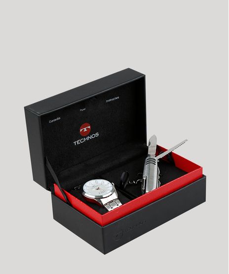 Kit-de-Relogio-Analogico-Technos-Masculino---Canivete---2115KZBK1B-Prateado-8631728-Prateado_1