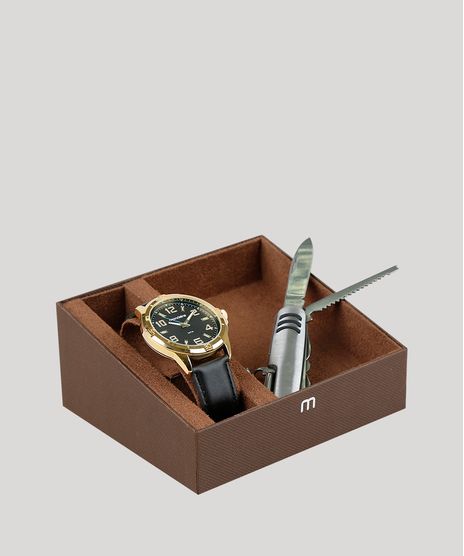 Kit-de-Relogio-Analogico-Mondaine-Masculino---Canivete---83450GPMVDH2K-Preto-9377625-Preto_1