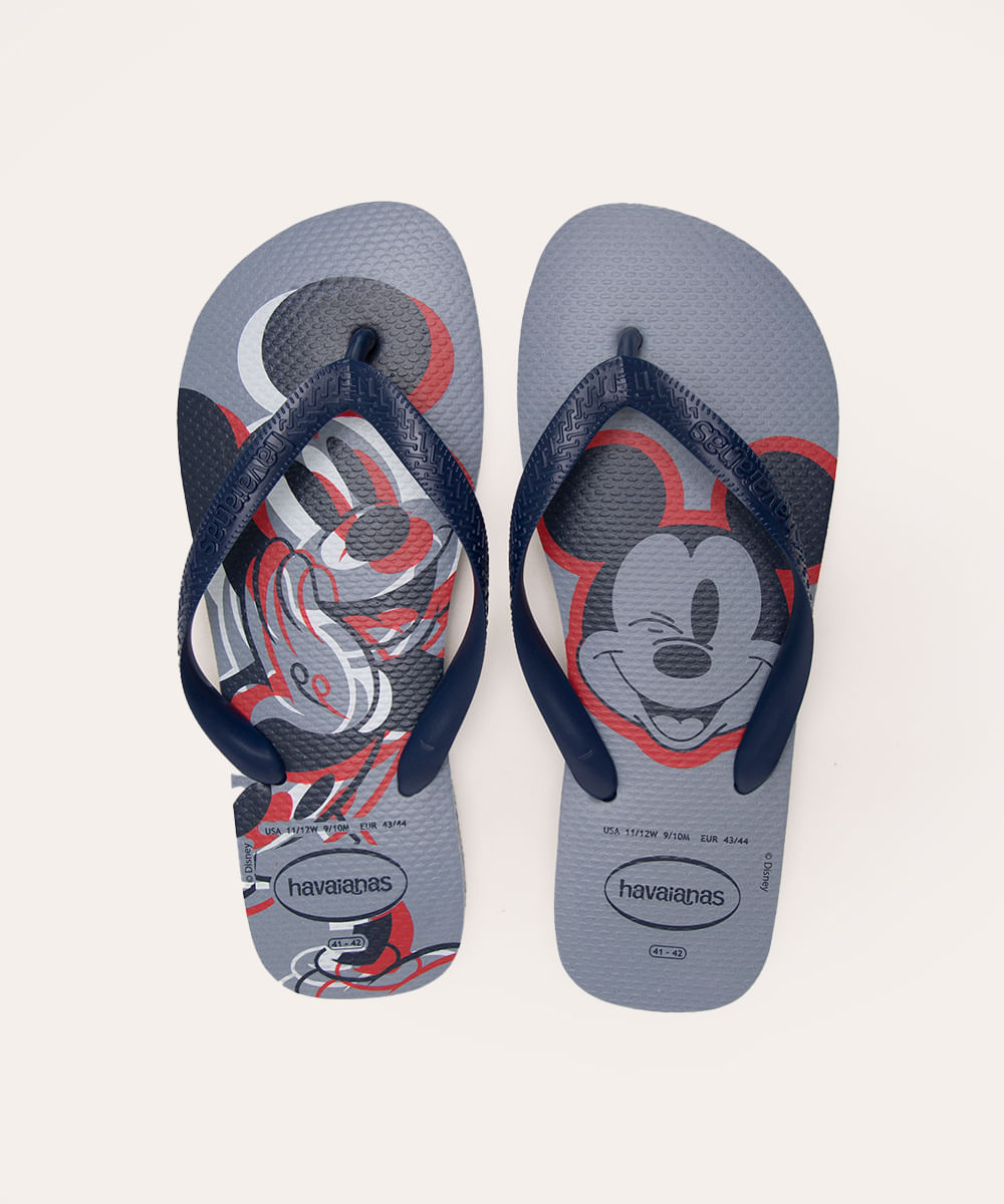 chinelo top mickey mouse havaianas azul escuro