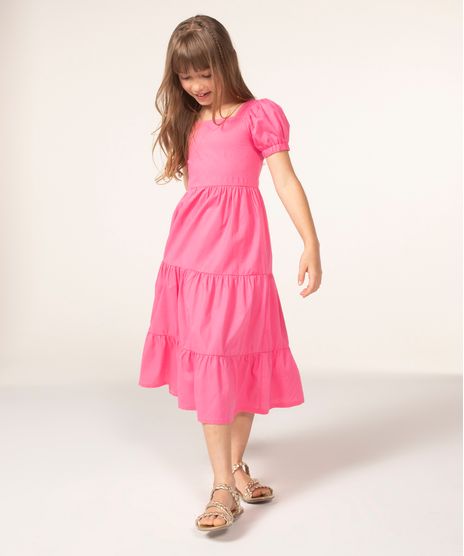 Vestido-Infantil-com-Recorte-Manga-Bufante--Vermelho-9987283-Vermelho_1