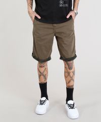 Bermuda-Masculina-Texturizada-com-Barra-Camuflada-Verde-Militar-9304487-Verde_Militar_1