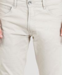 Calca-de-Sarja-Masculina-Skinny-com-Bolsos-Kaki-9319800-Kaki_4