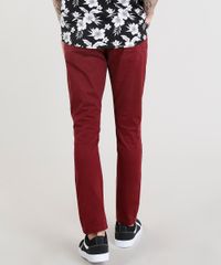 Calca-de-Sarja-Masculina-Skinny-com-Bolsos-Vinho-9319800-Vinho_2