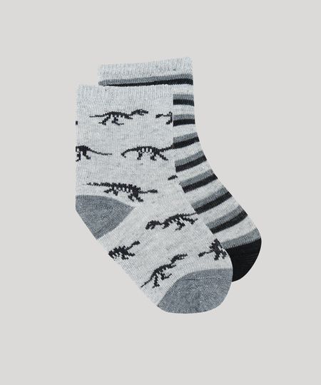 Kit-de-2-Meias-Infantis-Cano-Medio-Estampadas-Cinza-Mescla-9339683-Cinza_Mescla_1 Kit-de-2-Meias-Infantis-Cano-Medio-Estampadas-Cinza-Mescla-9339683-Cinza_Mescla_1