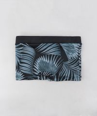 Sunga-Infantil-Boxer-Estampada-de-Folhagem-Preta-9281416-Preto_2