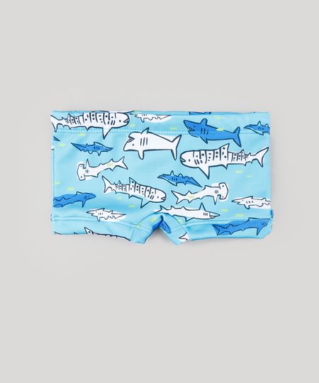 Sunga-Infantil-Boxer-Estampada-de-Tubaroes-Azul-Claro-9281060-Azul_Claro_1