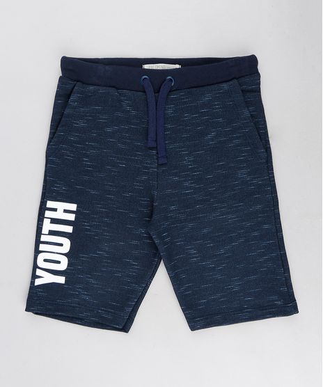 Bermuda-Infantil-em-Moletom-Mescla--Youth--Azul-Marinho-9328992-Azul_Marinho_1