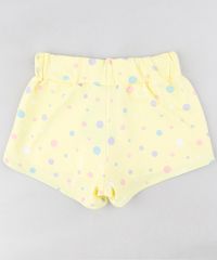 Short-Infantil-Estampado-de-Poas-com-Laco-Amarelo-9302435-Amarelo_2