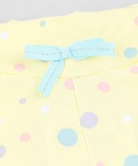 Short-Infantil-Estampado-de-Poas-com-Laco-Amarelo-9302435-Amarelo_3