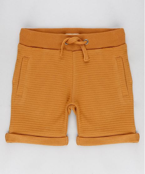 Bermuda-Infantil-em-Moletom-Canelada-Caramelo-8868456-Caramelo_1