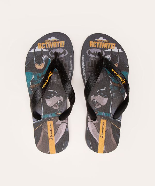 chinelo infantil batcão ipanema preto 33-34