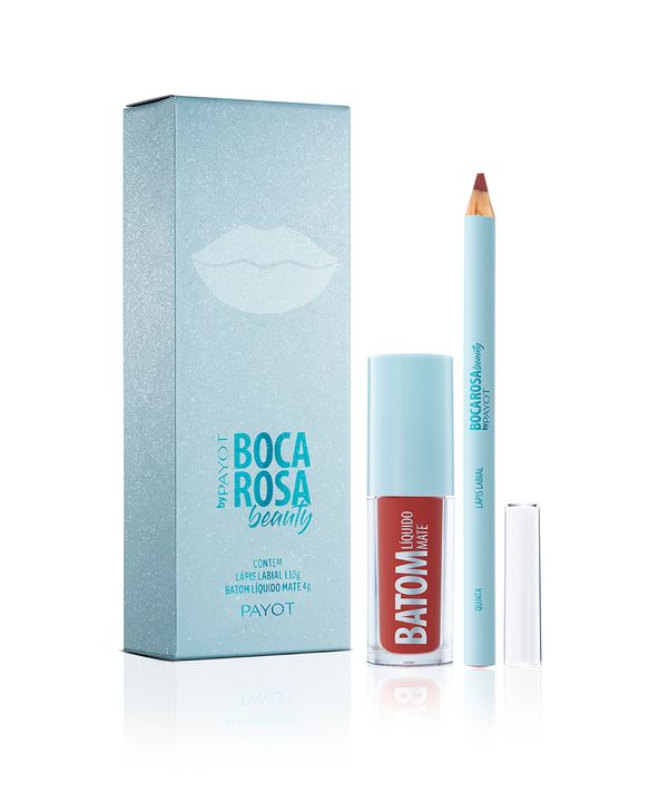 Kit Especial Boca Rosa Lápis Quinta e Batom Quinta Único Único