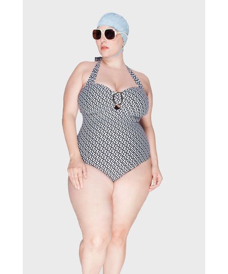 Maiô Costas Trançadas Gravataria Plus Size Menor preço em Maiô Costas Trançadas Gravataria Plus Size