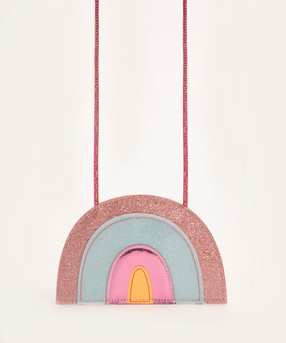 bolsa infantil arco-íris multicor