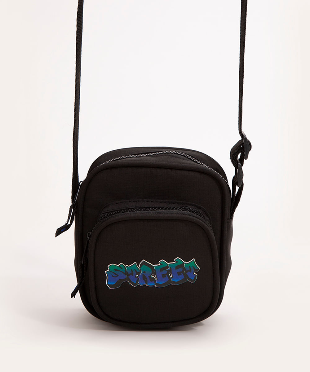 bolsa infantil shoulder street preto