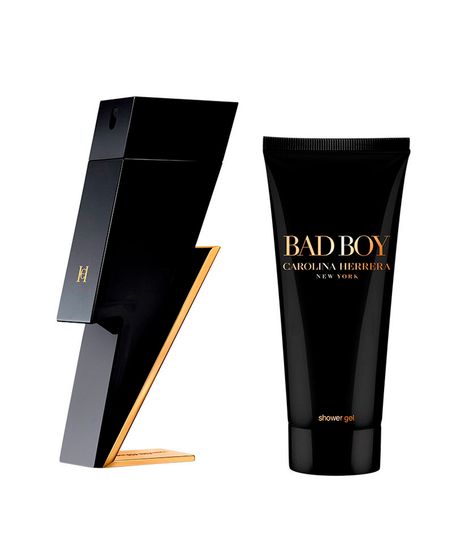 Kit-Carolina-Herrera-Bad-Boy-Eau-de-Toilette-100ml-e-Gel-De-Banho-100ml--Unico-1043961-Unico_1