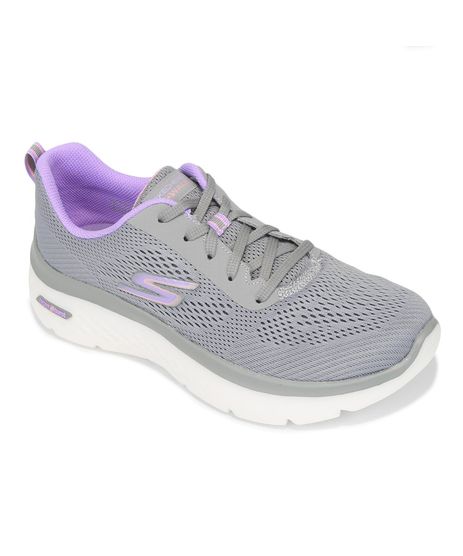 Tênis Feminino Skechers GOwalk Joy Cinza Escuro